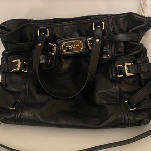 Black Leather Michael Kors Bag